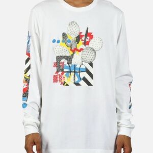 NIKE TEE GRAPHIC CACTUS JDI [BV7567
100] LONG SLEEVE SHIRT WHITE TRAILS
SZ M